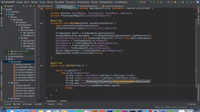Arquitectura MVP con Firebase - Creando ventana de registro - Parte 2 смотреть онлайн