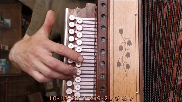 Черемшина(разбор на гармони с цифрами) смотреть онлайн