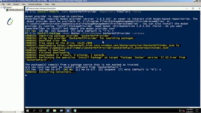 Installing Docker on Windows 2016 смотреть онлайн