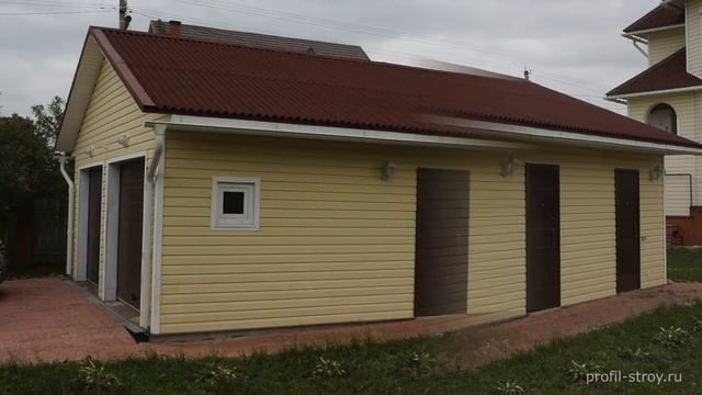 Гараж с хозблоком, наши работы смотреть онлайн