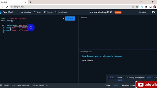 24.HashMap (Return only keys,values,length & Clear Method)in dart programming language. смотреть онлайн