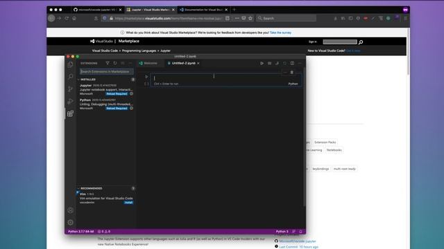 VSCode Native (Jupyter) Notebook - Dec 2020 Visual Studio Update смотреть онлайн