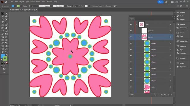 Live Dual Axis Symmetry Drawing in Illustrator - Setup & Draw Symmetrically смотреть онлайн