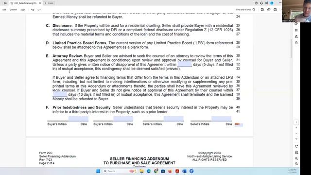 Seller Financing (NWMLS 22C) - Agent Topics смотреть онлайн