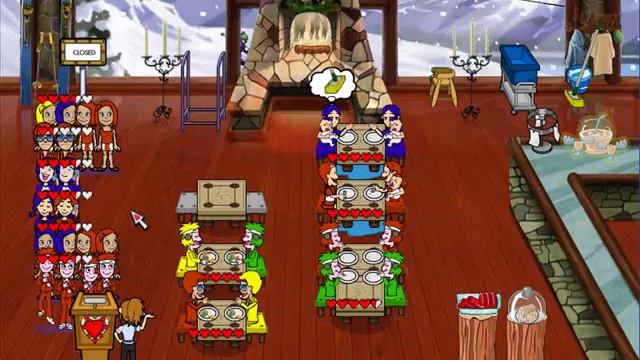 Diner Dash: Seasonal Snack Pack - Winter Wonderland Level 6 смотреть онлайн