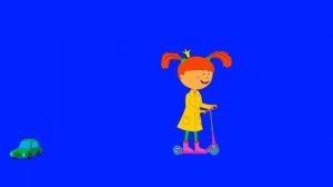 Жила была Царевна. Царевна на самокате. Прыжок на самокате.