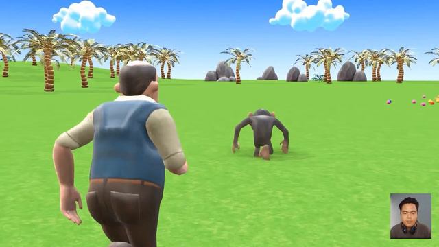 Long Slide Game With Elephant Gorilla Buffalo Hippopotamus Tiger - 3d Animal Game - Funny 3d Animal смотреть онлайн