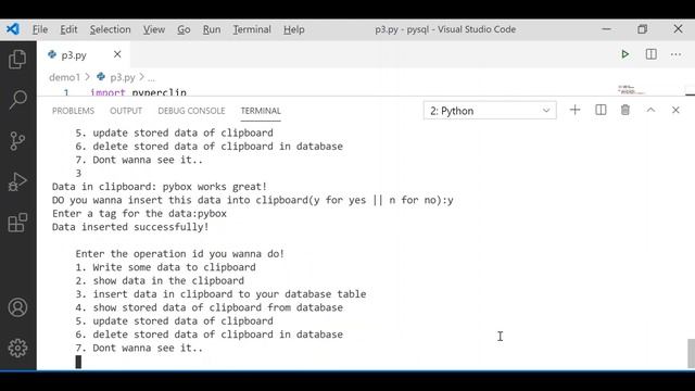 Automating stuff with python | Episode 1 | SQL powered clipboard using python смотреть онлайн