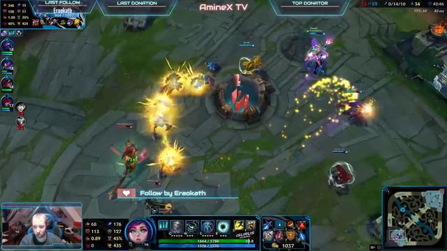 AmineX TV Thienyth League of Legends смотреть онлайн