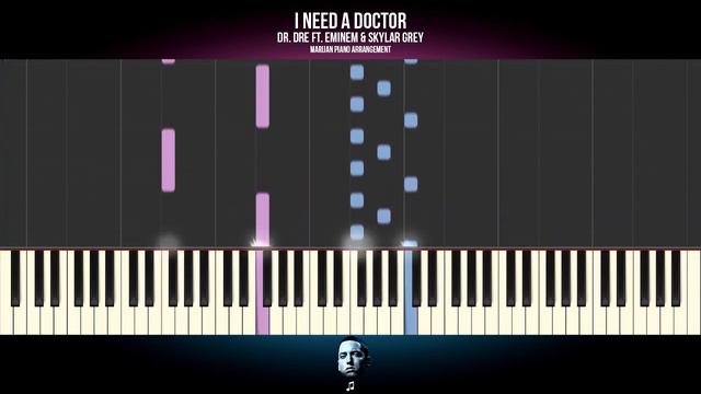 How To Play: Dr. Dre ft. Eminem & Skylar Grey - I Need A Doctor | Piano Tutorial смотреть онлайн