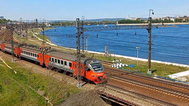 "Экспресс" Электропоезд ЭП3Д-0074 сообщением Зима-Кая смотреть онлайн