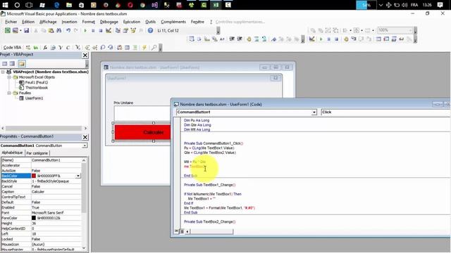 Excel Vba Comment forcer la saisie des nombres dans une textbox 02 смотреть онлайн