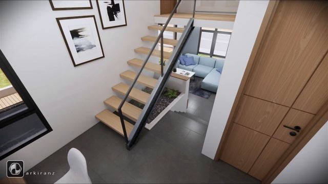 6x9M SMALL HOUSE DESIGN IDEA ¦ 2 BEDROOM SPLIT LEVEL HOUSE ¦ Digital Tour
