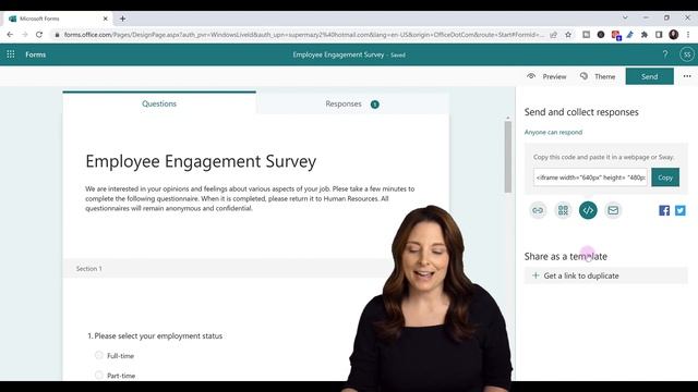 How To Create Online Fillable Forms in Microsoft Forms - Track Results in Excel смотреть онлайн