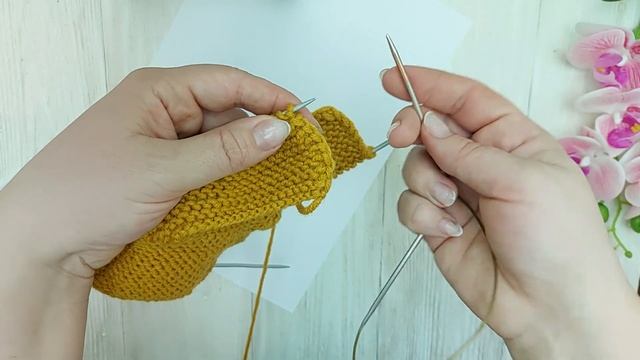 СЛЕДКИ-ТАПОЧКИ ЛЕГКИМ СПОСОБОМ. Вязание спицами.