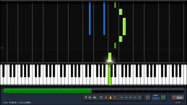 Shrek Fairytale Piano Synthesia смотреть онлайн