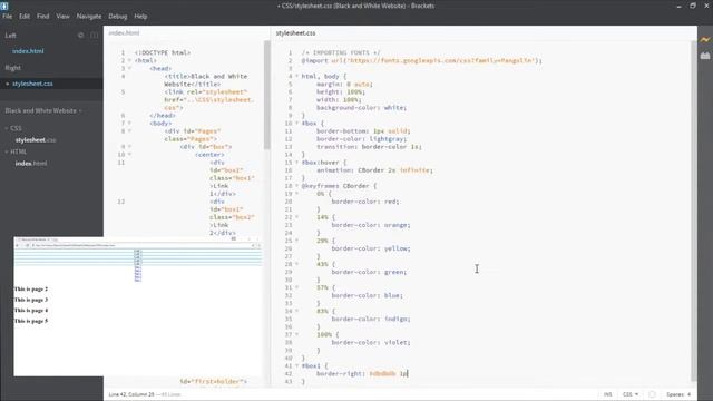 Black and White Website - HTML & CSS смотреть онлайн
