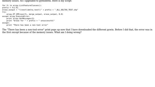 GIS: Using erase tool in Python? смотреть онлайн