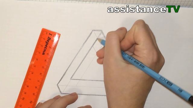 3D треугольник / Как нарисовать 3D фигуру самому смотреть онлайн