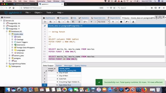 Using the FETCH Clause in PostgreSQL | PostgreSQL Tutorial | Fetch Clause Examples смотреть онлайн