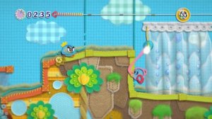 Kirby's Epic Yarn (2 Player) - World 1: Grass Land - No Damage 100% Walkthrough