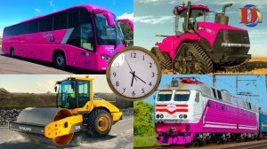 Городской транспорт машинки и Поезда для детей | Развивающее видео