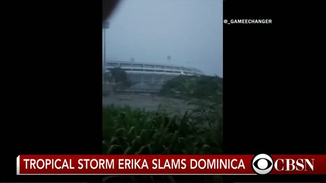 Tropical Storm Erika causes dangerous flash flooding in Dominica смотреть онлайн