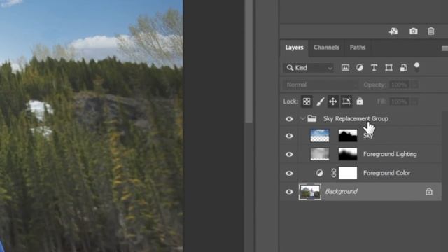 Professional Sky Replacement with Photoshop AI смотреть онлайн