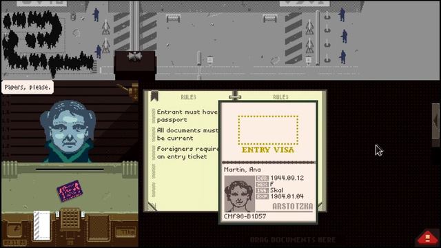 CMinus1 Plays, Papers, Please 02: Starting Over смотреть онлайн