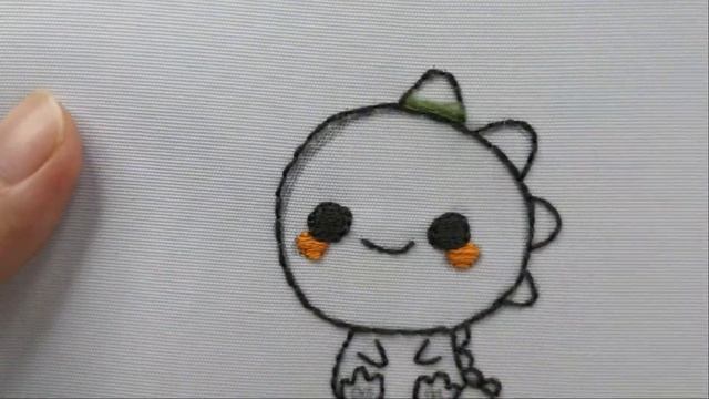 Kawaii Dinosaur Embroidery смотреть онлайн