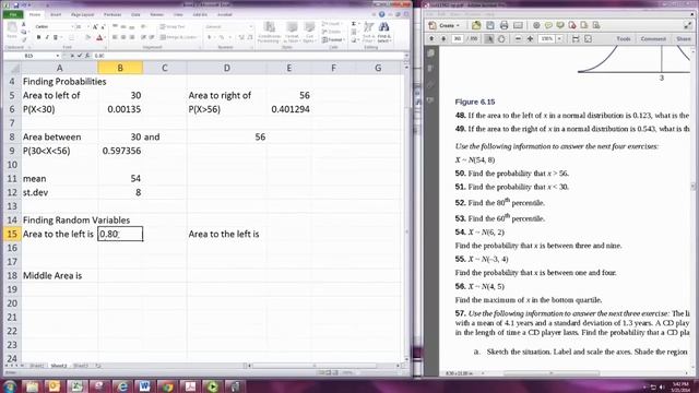 Calculating Probabilities with Normal Distribution Excel смотреть онлайн