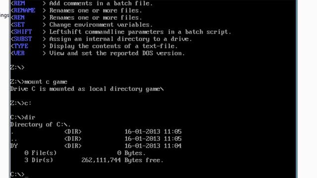 Manual - Как пользоваться DOSBox'ом