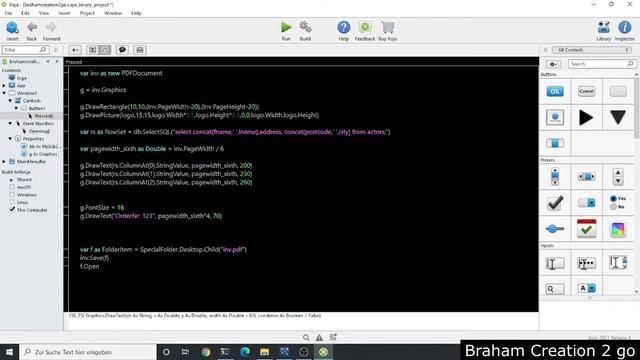 Xojo - Generate PDF Invoice смотреть онлайн