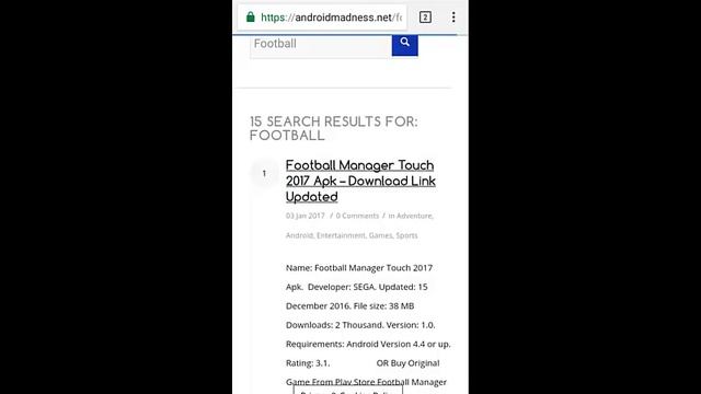 Football Manager Touch 2017 Apk смотреть онлайн