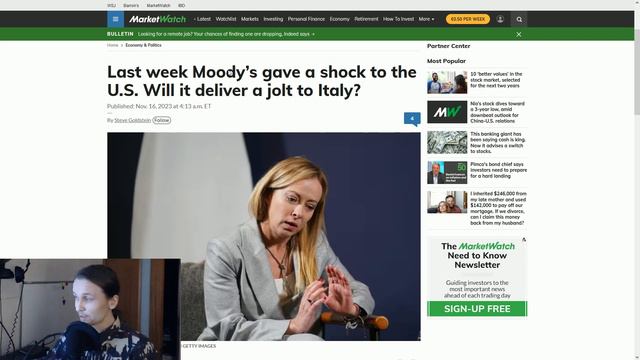 Рейтинги госдолга от Moody. США и Италия смотреть онлайн
