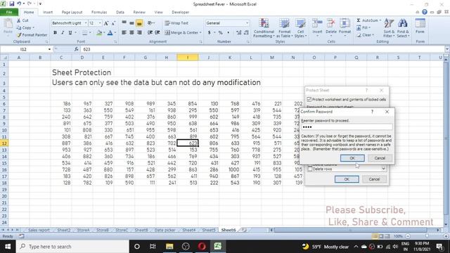 Cell, Sheet & Workbook Protection in Excel (Password Protect Excel Document) смотреть онлайн