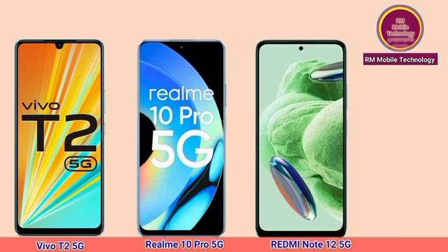 Vivo T2 5G vs realme 10 Pro 5G vs REDMI Note 12 5G l Best 5G Mobile Phone 20000 смотреть онлайн