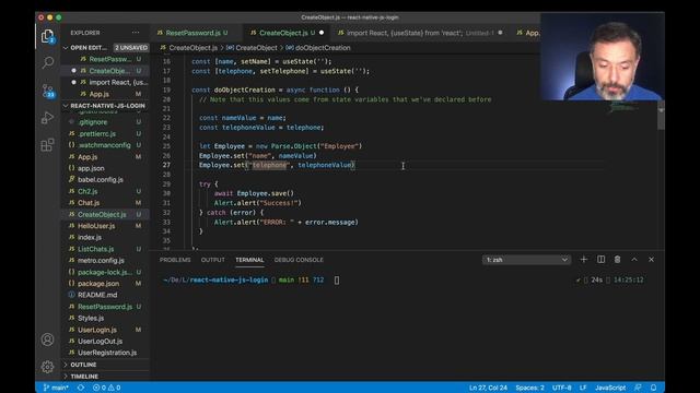 React Native Parse CRUD - Adding a property to an existing Class смотреть онлайн