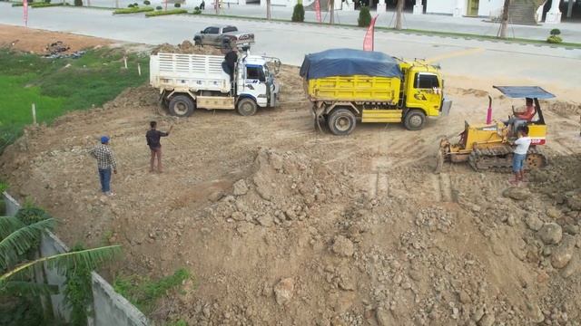 New Project!! Fantastic Best Recent Update Strong Power Dozer Dirt Fast Working Skills Land Filling