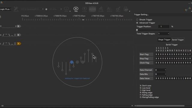 DSView 0.9.8 Serial Trigger problem смотреть онлайн