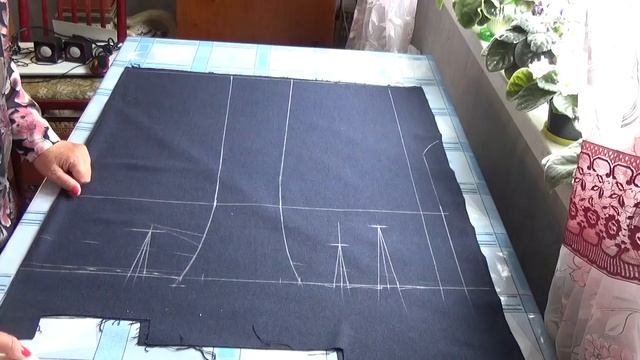 #360.Шьём юбку.2ч?раскрой двухшовной юбки со шлицей. смотреть онлайн