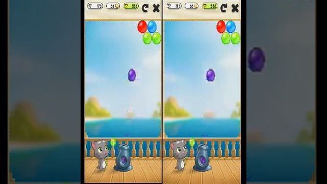 My Talking Tom Bubble Shooter Game Play смотреть онлайн