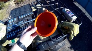 Замена масла на квадроцикле с двигателем 250 кубов