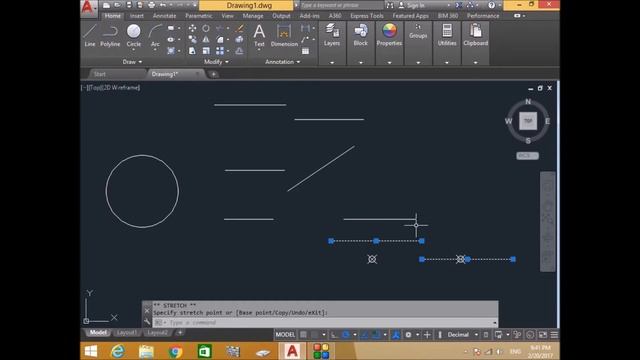 Break and Join Command in AutoCAD 2017 смотреть онлайн