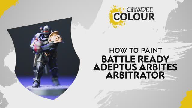 Warhammer 40000 How To Paint - Battle Ready Adeptus Arbites Arbitrator