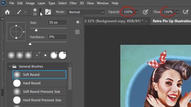 Photoshop: How to Create a 1950s-style, Vintage, Pin Up Illustration Poster! смотреть онлайн