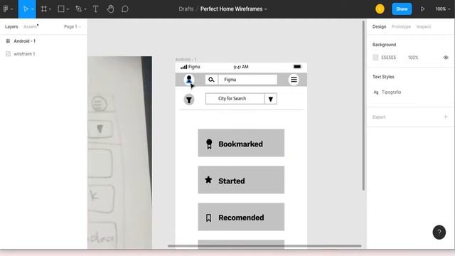 Mi first wireframe using Figma смотреть онлайн