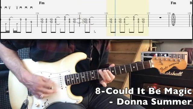 10 Лучших Диско Фанк риффов - 10 Great Disco_Funk Riffs (Табулатура) Guitar Tutorial TABS смотреть онлайн