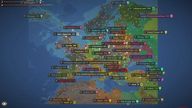 Worldbox страны таймлапс карта европы MC_MYXA Боба