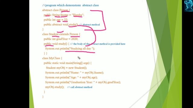 abstract keyword in Java смотреть онлайн
